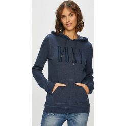 Roxy - Bluza. Szare bluzy damskie marki Roxy, z nadrukiem, z bawełny. W wyprzedaży za 159.90 zł.