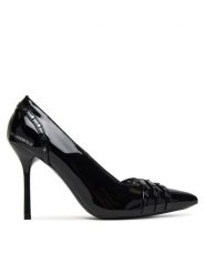 KARL LAGERFELD Szpilki Sarabande KL30927 Czarny. Czarne szpilki damskie KARL LAGERFELD, bez wzorów, ze skóry, bez obcasa, bez zapięcia. Za 879.99 zł.