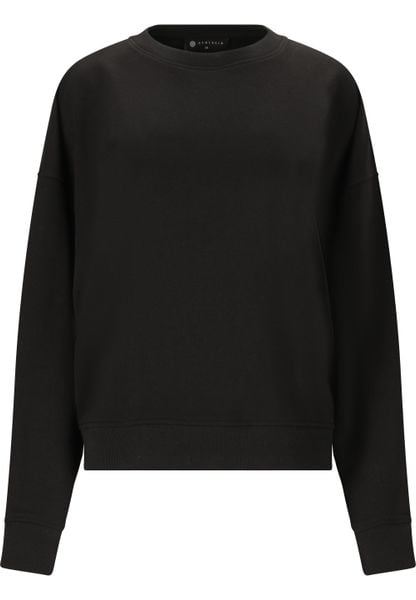 Bluza damska Athlecia Crecy. Czarne bluzy damskie Athlecia, bez wzorów, z materiału, bez kaptura, na fitness i siłownię. Za 155.05 zł.