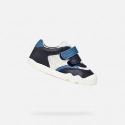 Buty GEOX B STEPPIEUP Niebieski. Niebieskie trekkingi męskie Geox, trekkingowe. Za 188.99 zł.