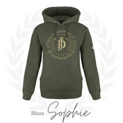 Bluza jeździecka damska JD ATTACK Sophie. Zielone bluzy damskie JD ATTACK, m, bez wzorów, z bawełny, z kapturem. Za 229.00 zł.