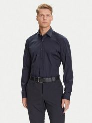 BOSS Koszula H-Joe 50545075 Granatowy Regular Fit. Niebieskie koszule męskie Boss, m, bez wzorów, z bawełny, biznesowe, bez kołnierzyka, bez ramiączek. Za 409.99 zł.