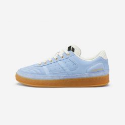 Sneakersy unisex Player 80 zamszowe Late Bloomers. Białe obuwie sportowe damskie Decathlon, bez wzorów, z gumy, trekkingowe. Za 299.99 zł.
