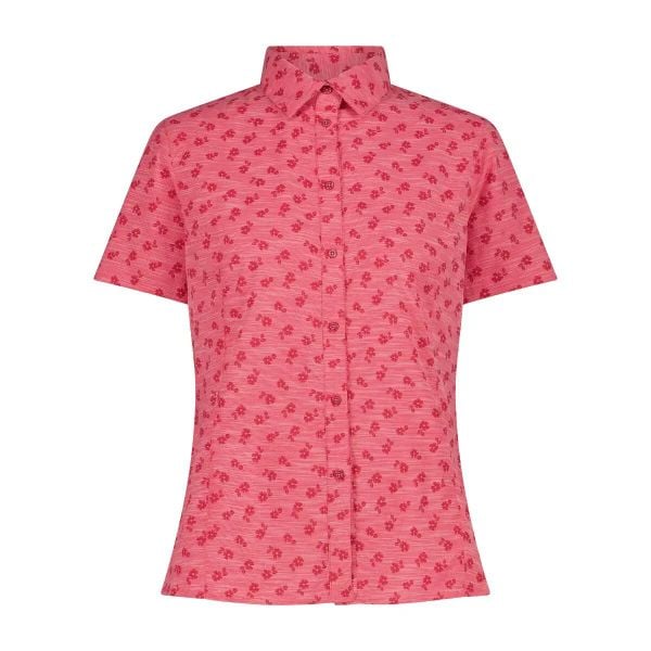 Koszula damska CMP. Czerwone koszule damskie CMP, xl, bez wzorów, z bawełny, eleganckie, bez kołnierzyka, bez ramiączek. Za 239.00 zł.