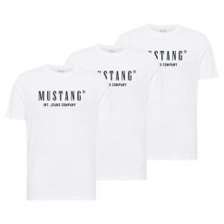 3-Pak T-Shirt Mustang Style Alex Biały 1017990 2045. Białe t-shirty męskie Mustang, uniwersalny, bez wzorów, bez kołnierzyka. Za 149.99 zł.