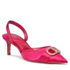 Sandały Aldo. Czerwone klapki damskie Aldo, bez wzorów, bez obcasa, na szpilce, bez zapięcia. Za 439.99 zł.