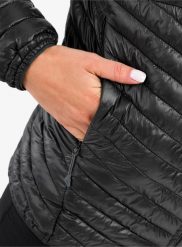 Kurtka ocieplana damska Haglofs L.I.M Mimic Hood. Szare kurtki damskie Haglöfs, l, bez wzorów, z materiału, bez kaptura. Za 884.80 zł.