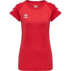 Koszulka damska Hummel hmlhmlCORE volley stretch. Czerwone koszulki sportowe damskie Hummel, s, bez wzorów, sportowe, bez kołnierzyka. Za 144.50 zł.