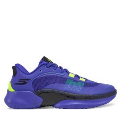 Buty do koszykówki Skechers. Niebieskie buty sportowe męskie Skechers, bez zapięcia, do koszykówki. Za 369.99 zł.