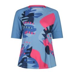 Damski jersey CMP. Niebieskie t-shirty damskie CMP, bez wzorów, z jersey, bez kołnierzyka. Za 199.95 zł.