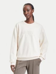 Guess Bluza O5RQ03 KCO31 Beżowy jasny Regular Fit. Brązowe bluzy damskie Guess, xl, z aplikacjami, z bawełny, bez kaptura. Za 264.99 zł.