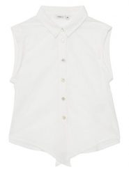 NAME IT Koszula Femma 13200603 Biały Regular Fit. Białe bluzki dla dziewczynek Name it, bez wzorów, z bawełny, bez ramiączek. Za 79.99 zł.