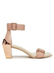 United Nude Sandały Gem Keiko Mid 1090586116 Beżowy. Brązowe sandały damskie United Nude, bez wzorów, ze skóry, bez obcasa, na słupku, bez zapięcia. Za 719.99 zł.