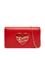 LOVE MOSCHINO Torebka JC4186PP1NLP0500 Czerwony. Czerwone torebki do ręki damskie Love Moschino, bez wzorów, ze skóry, wizytowe, bez dodatków. Za 579.99 zł.