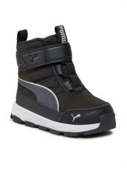 Puma Śniegowce Evolve Boot AC+ Inf 392646 01 Czarny. Czarne buty zimowe dziewczęce Puma, ze skóry, bez zapięcia. Za 239.99 zł.