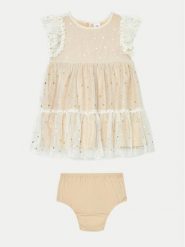 Gap Sukienka elegancka 646791-00 Écru Regular Fit. Sukienki dla dziewczynek GAP, bez wzorów, z syntetyku, eleganckie, bez ramiączek. Za 109.99 zł.