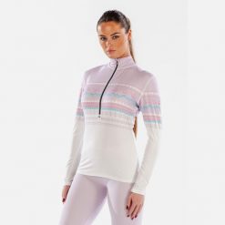 Koszulka termoaktywna Damska SURFANIC SWU2605. Białe koszulki sportowe damskie Surfanic, bez wzorów, bez kołnierzyka, bez ramiączek, narciarskie. Za 199.99 zł.