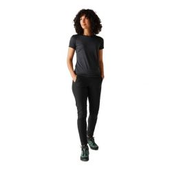 Spodnie Damskie Pentre II Stretch Walking Trousers. Czarne spodnie materiałowe damskie Regatta, s, bez wzorów, z materiału. Za 192.99 zł.