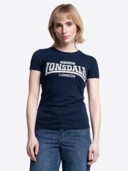 T-shirt damski Lonsdale Tulse. Niebieskie t-shirty damskie Lonsdale, xl, bez wzorów, z bawełny, sportowe, bez kołnierzyka. Za 138.50 zł.