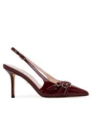 Marciano Guess Szpilki 5GGZ31 7231A Bordowy. Czerwone szpilki damskie Marciano Guess, z aplikacjami, ze skóry, bez obcasa, bez zapięcia. Za 669.99 zł.