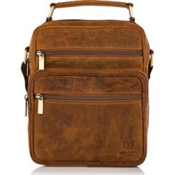 Listonoszka saszetka męska brązowa vintage PAOLO PERUZZI T-28-HBR. Brązowe saszetki męskie Paolo Peruzzi, ze skóry, retro, duże. Za 139.99 zł.
