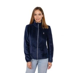 Bluza polarowa damska AULP VERKO Ciepła ze stójką. Niebieskie bluzy damskie Aulp, bez wzorów, z polaru, bez kaptura. Za 279.99 zł.