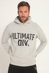 Męska Bluza z kapturem kaptur nadruk Ultimate kieszeń kangurka. Szare bluzy męskie JAY-PI, m, bez wzorów, z bawełny, z kapturem, na fitness i siłownię. Za 279.99 zł.