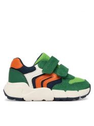 Geox Sneakersy B Flexyper Mini Boy B656GC 01422 C0587 M Zielony. Zielone buty sportowe chłopięce Geox, bez wzorów, ze skóry, bez zapięcia. Za 239.99 zł.