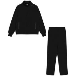 Damski dres CHAMPION - komplet bluza ze stójką i spodnie L. Czarne obuwie sportowe damskie Champion, l, bez wzorów, z bawełny, na fitness i siłownię. Za 180.99 zł.