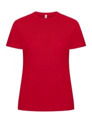Clique Classic OC-T Women T-shirt z bawełny organicznej – red. Czerwone t-shirty damskie CLIQUE, m, bez wzorów, z bawełny, klasyczne, bez kołnierzyka. Za 117.93 zł.
