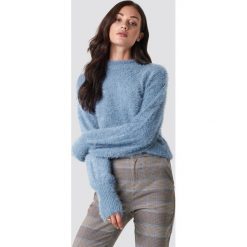 Rut&Circle Sweter z bufiastym rękawem Ferdone - Blue. Swetry damskie marki Rut&Circle. Za 161.95 zł.