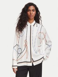 Tommy Hilfiger Koszula WW0WW51138 Biały Regular Fit. Białe koszule damskie Tommy Hilfiger, bez wzorów, z wiskozy, bez kołnierzyka, bez ramiączek. Za 649.99 zł.
