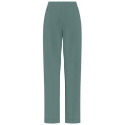 Deha Wygodne Spodnie Z Prostą Nogawką Damskie. Zielone spodnie materiałowe damskie Deha, s, bez wzorów, z dzianiny. Za 434.99 zł.