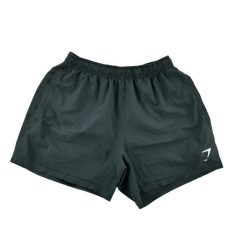 Gymshark krótkie spodenki damskie do biegania. Czarne szorty sportowe damskie GYMSHARK, l, bez wzorów, z materiału, klasyczne, z obniżonym stanem, do biegania. Za 42.56 zł.