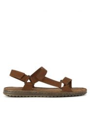 Lasocki Sandały MI08-BLOEMAN-95BIG Brązowy. Brązowe sandały męskie Lasocki, z nubiku, bez zapięcia. Za 83.99 zł.