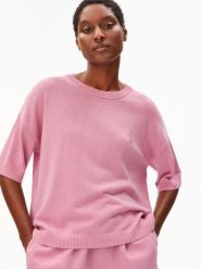 ARMEDANGELS koszula z dzianiny z zawartością lnu - SL Linen Blend Kobiety różowy, M. Czerwone koszule damskie ARMEDANGELS, m, bez wzorów, z bawełny, bez kołnierzyka, bez ramiączek. Za 279.95 zł.