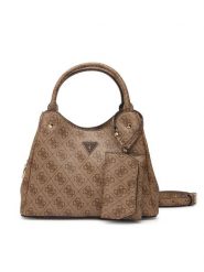 Guess Torebka Lorella HWSG24 84220 Beżowy ciemny. Brązowe torebki do ręki damskie Guess, z aplikacjami, ze skóry, bez dodatków. Za 584.99 zł.
