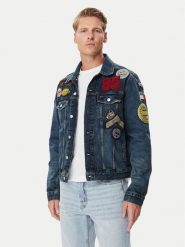Tommy Jeans Kurtka jeansowa Ryan DM0DM23488 Granatowy Regular Fit. Niebieskie koszule męskie Tommy Jeans, l, bez wzorów, z bawełny, bez kaptura. Za 1,199.00 zł.