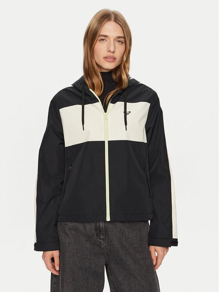 Roxy Kurtka przeciwdeszczowa Move Free ERJJK03624 Czarny Regular Fit. Czarne kurtki damskie Roxy, xs, bez wzorów, z syntetyku, bez kaptura. Za 259.99 zł.