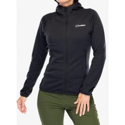 Bluza polarowa damska Berghaus Heuberg Hoody. Czarne bluzy damskie Berghaus, s, bez wzorów, z polaru, bez kaptura. Za 403.99 zł.