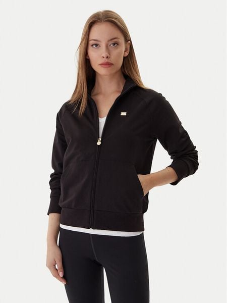 EA7 Emporio Armani Bluza 7W000457 AF13135 UC001 Czarny Regular Fit. Czarne bluzy damskie EA7 Emporio Armani, xxl, bez wzorów, z bawełny, bez kaptura. Za 359.99 zł.