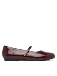Clarks Baleriny Livia Sky 26184743 Bordowy. Czerwone baleriny damskie Clarks, bez wzorów, z lakierowanej skóry, bez obcasa. Za 319.99 zł.