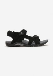 Czarne Sportowe Płaskie Sandały Zapinane na Rzepy Furella. Czarne buty sportowe męskie Born2be, bez zapięcia. Za 129.99 zł.