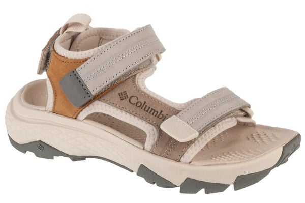 Sandały damskie, Peakfreak Rush Sandal Lea. Szare sandały damskie Columbia, bez wzorów, z materiału, bez obcasa, bez zapięcia. Za 339.00 zł.