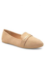 Clara Barson Lordsy WYL04073-1 Beżowy. Brązowe mokasyny damskie Clara Barson, z materiału. Za 69.99 zł.
