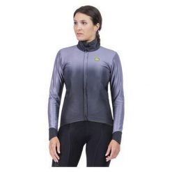 Kurtka rowerowa damska Alé Gradient grigio. Szare kurtki sportowe damskie ALÉ CYCLING, l, bez wzorów, bez kaptura, rowerowe. Za 449.99 zł.