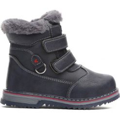 Granatowe Traperki Nonrural. Niebieskie buty zimowe chłopięce Born2be, z materiału. Za 59.99 zł.