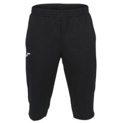 Męskie Bermudy 3/4. Czarne szorty męskie Joma, m, bez wzorów, z dresówki. Za 130.99 zł.