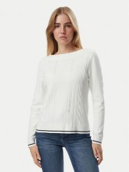 Liu Jo Sport Sweter TF6189 MS63L Kremowy Regular Fit. Białe swetry damskie Liu Jo Sport, l, bez wzorów, z syntetyku, sportowe, bez kołnierzyka, bez ramiączek, bez kaptura. Za 559.99 zł.