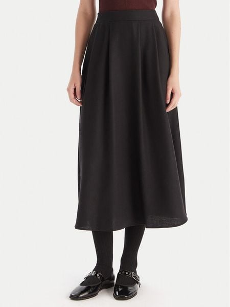 Marella Spódnica trapezowa Refuge 2525106012 Czarny Regular Fit. Czarne spódnice damskie Marella, bez wzorów, z wiskozy, trapezowe. Za 445.99 zł.
